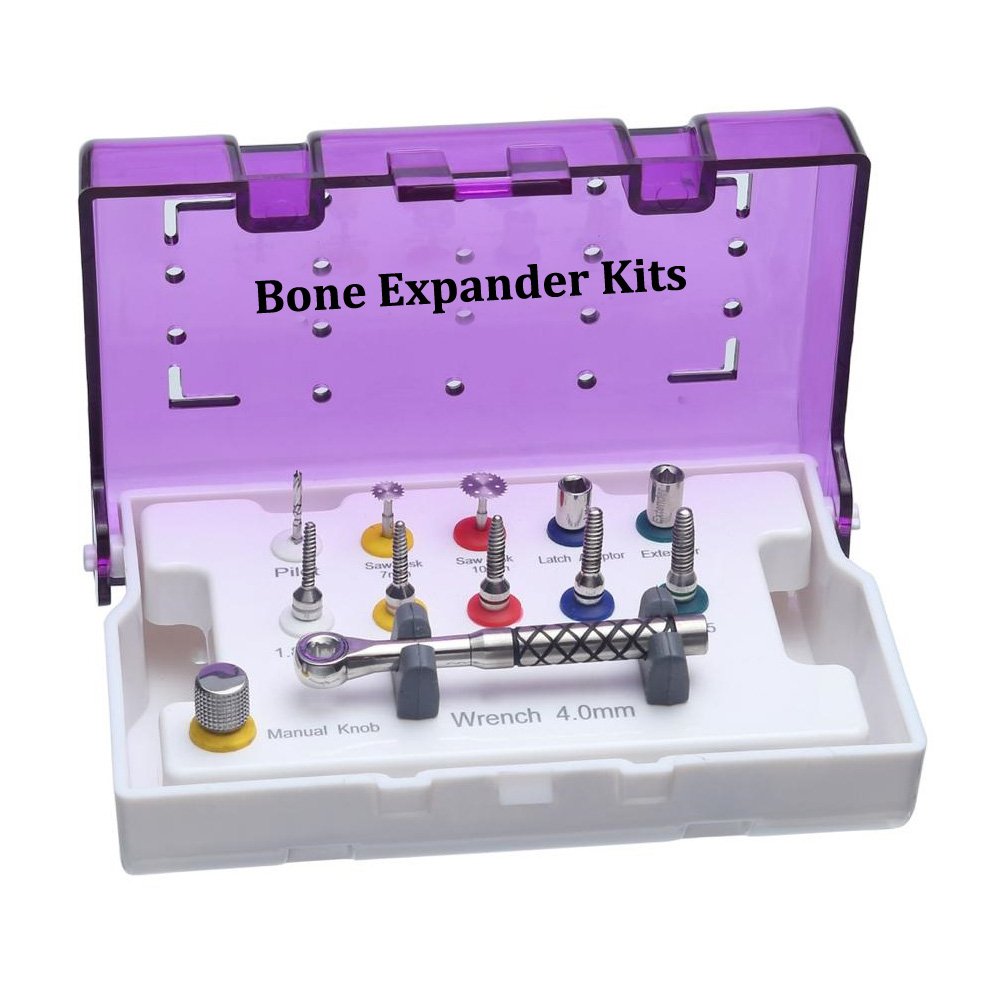 Dental Bone Expander Kit Set of 12 Pcs With Plastic Box